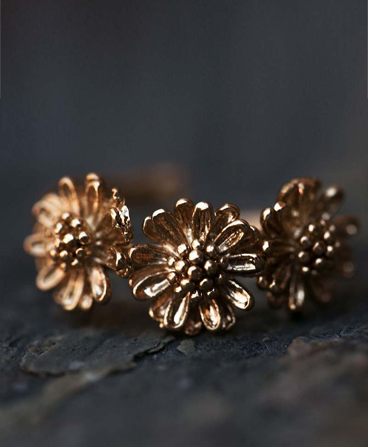Marguerite Medium Ring vergoldet - verstellbar - Elise Tsikis - clomes