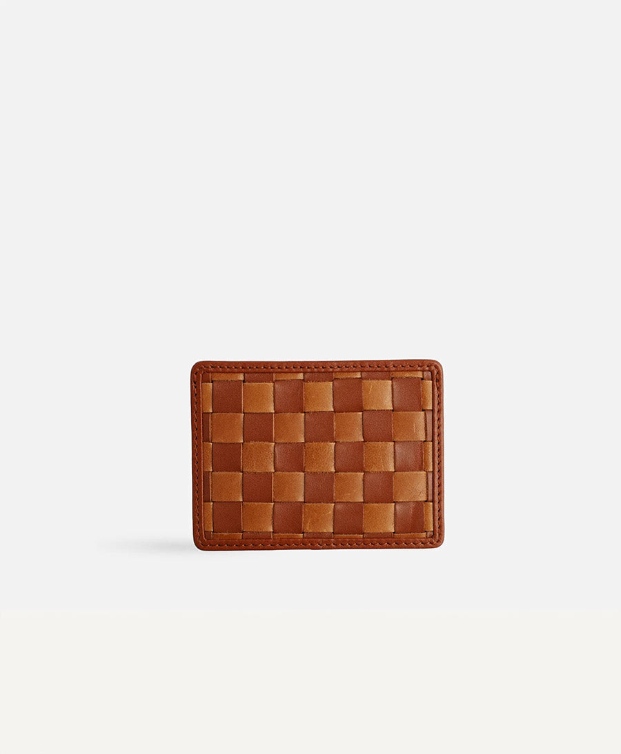 Kartenetui - Card Case "NICO" - Copper x Sienna Check