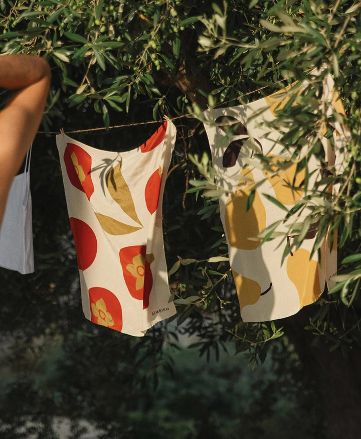 Seiden-Foulard "Italia Scarf" - Pear
