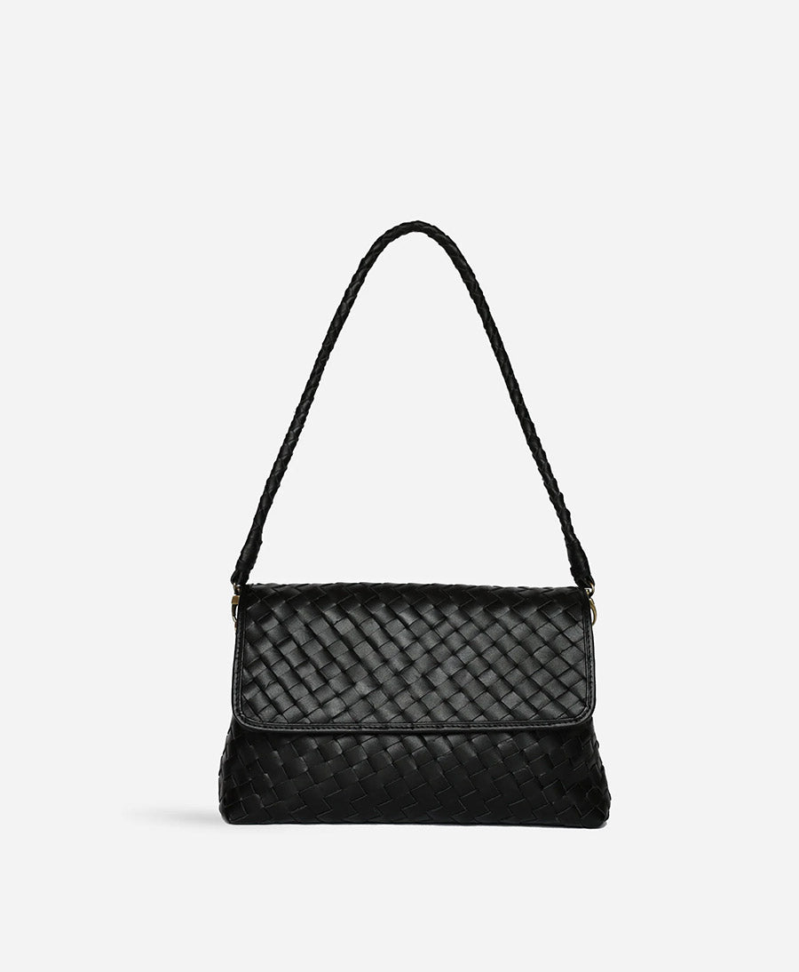 Ledertasche "MADELEINE" - Schwarz