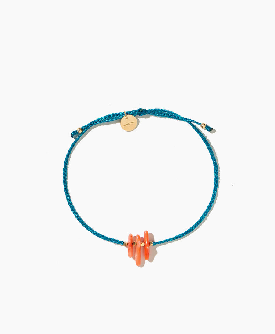 Farbiges Bracelet - Nash - Türkis