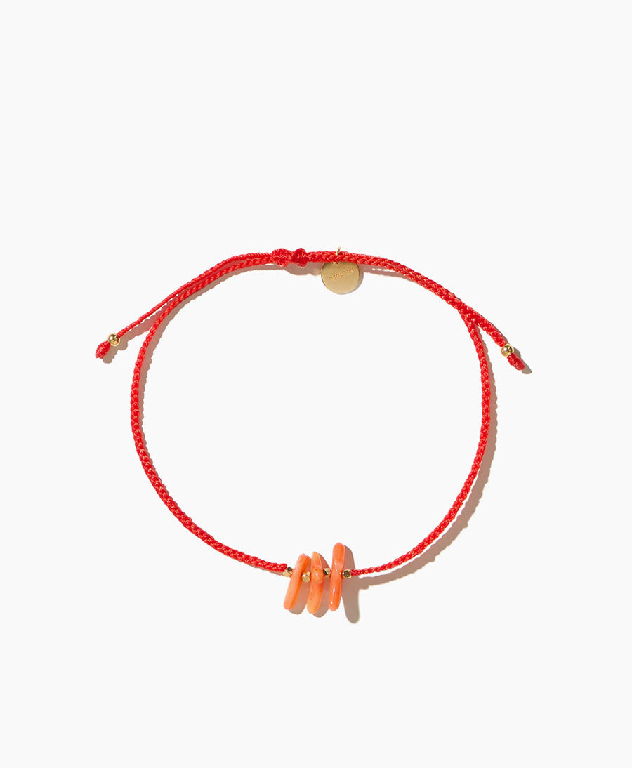 Farbiges Bracelet - Nash - Rot