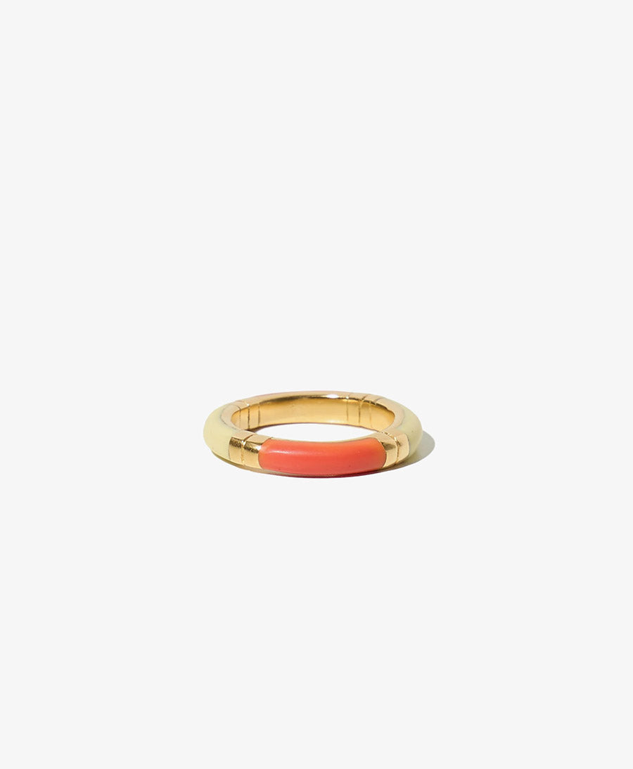 Fingerring - Ivy - Coral / Nude