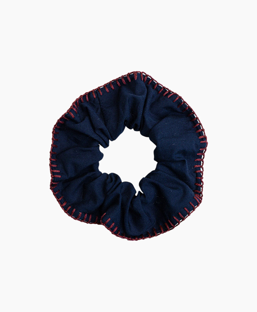 Medina Scrunchie aus Baumwolle  - Dunkelblau Hbik
