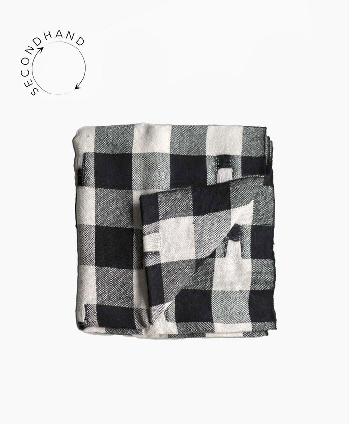 Halstuch von Kordal in Schwarz/Weiss - Secondhand