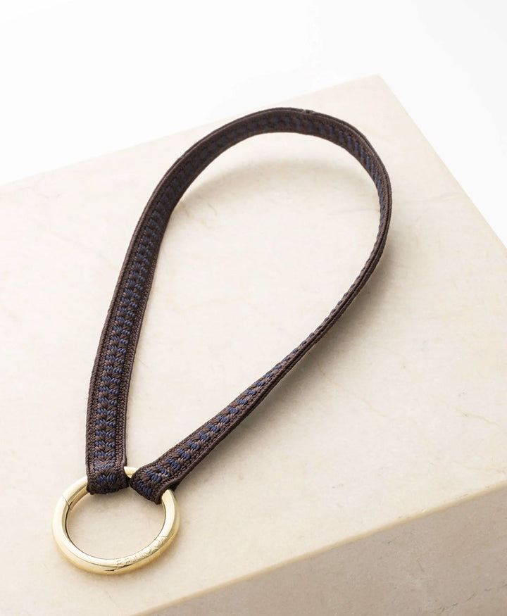 Kurzes Schlüsselband "Zahra Mini" mit vergoldetem Karabiner - Nightingale