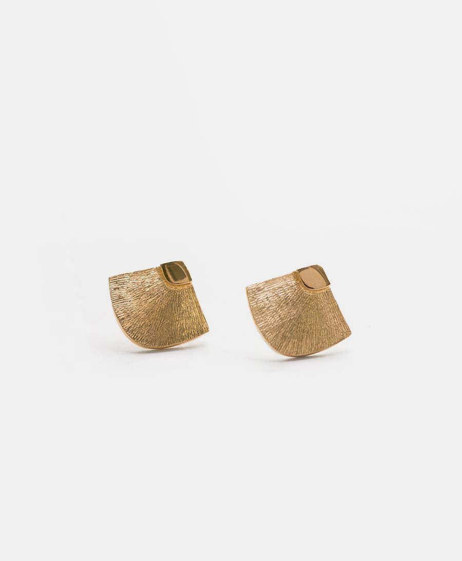 Abanicos Ohrstecker vergoldet - V Design Lab - clomes