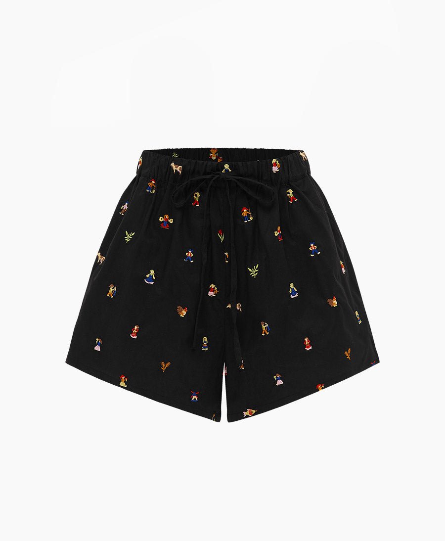 Abbey Shorts - FELLOW ONYX - Soleil Soleil - clomes