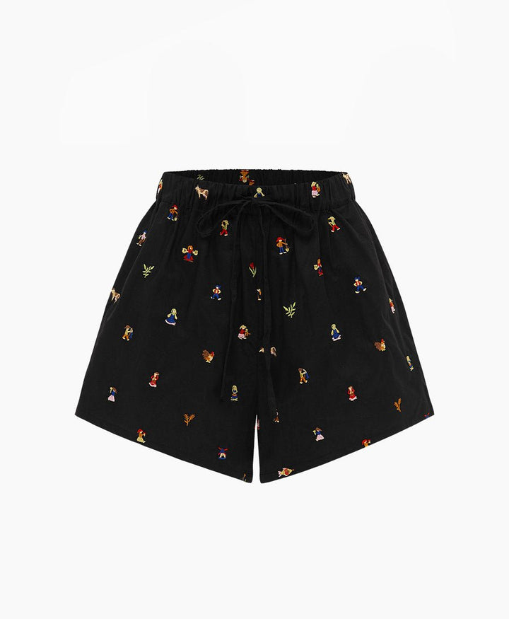 Abbey Shorts - FELLOW ONYX - Soleil Soleil - clomes