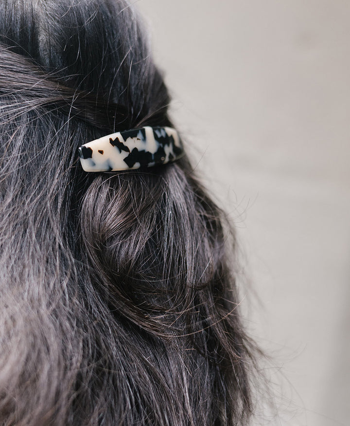 Haarclip MARIE aus Acetat - Helles Tortoise