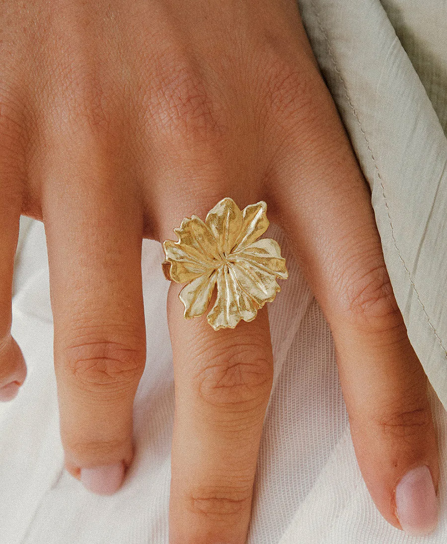 Adonis Fingerring vergoldet