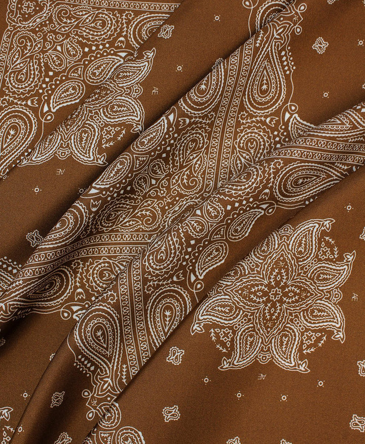 Seiden-Foulard "Minimal Bandana Silk Scarf" - Sienna