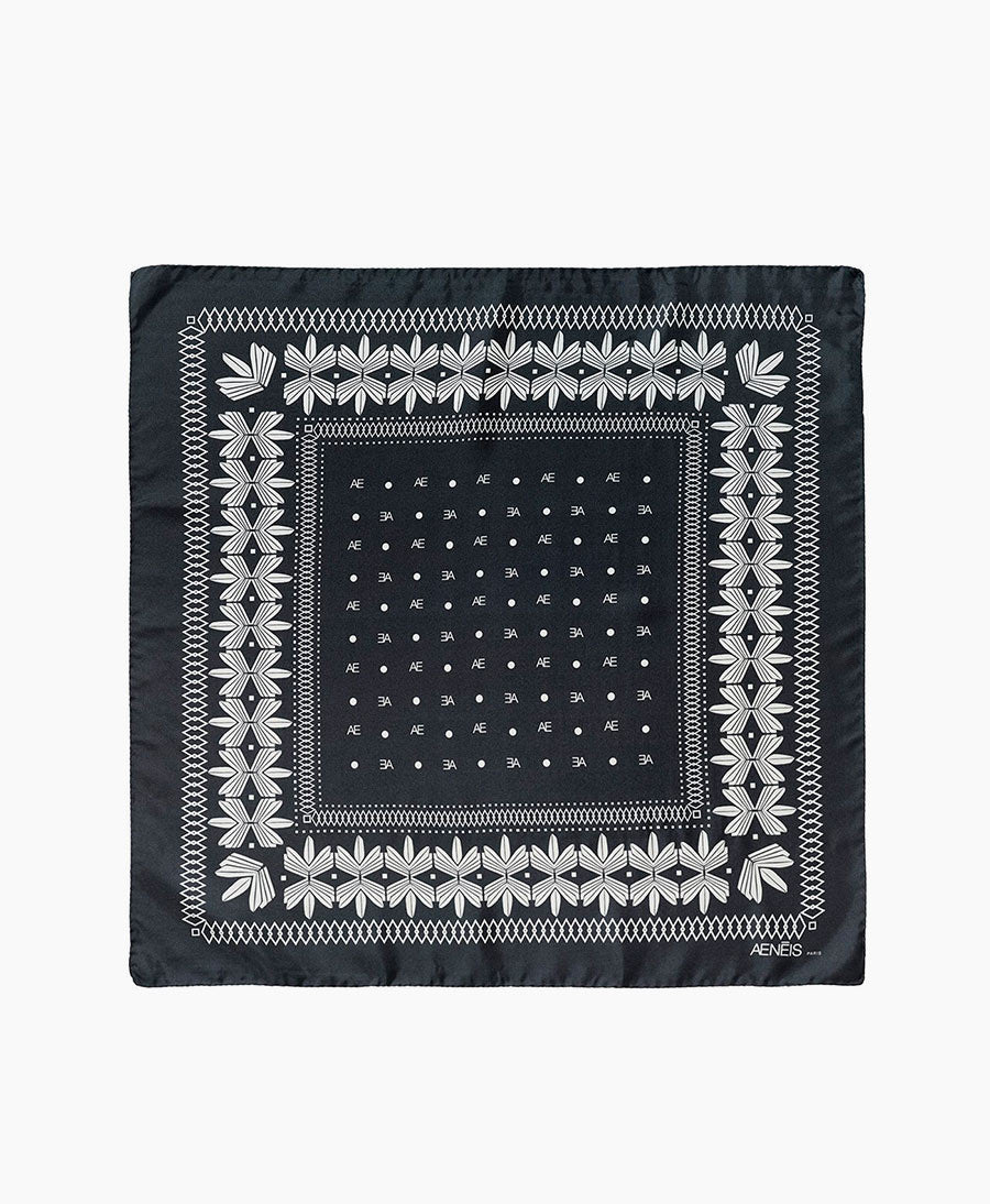 Seiden-Foulard "AE Bandana Silk Scarf" - Antracite