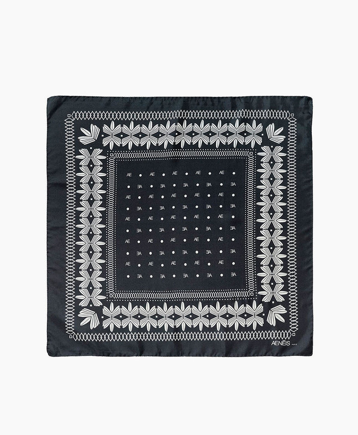 Seiden-Foulard "AE Bandana Silk Scarf" - Antracite