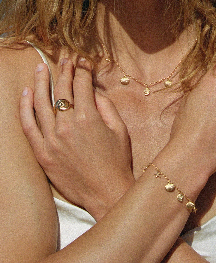 Ammoni Fingerring vergoldet