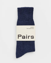 Socken Alpaka Pairs in Dunkelblau