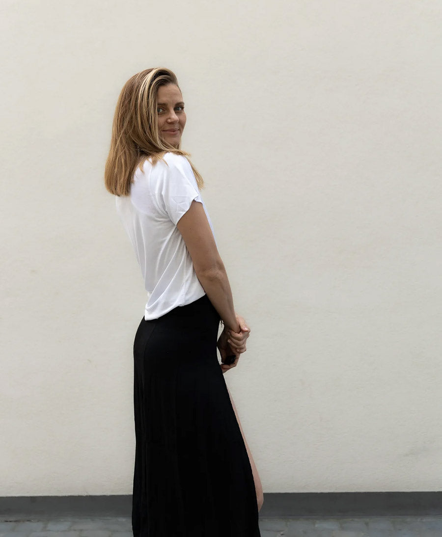 T-Shirt BALI aus Tencel - Weiss
