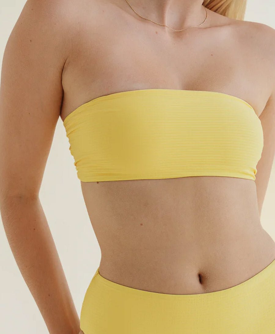 Bandeau Bikini - Oberteil YUNA Top - Gelb - PURA Clothing - clomes