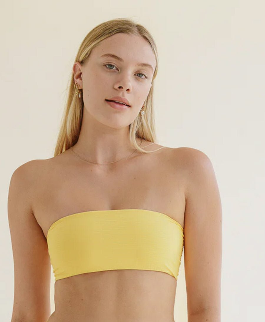 Bandeau Bikini - Oberteil YUNA Top - Gelb - PURA Clothing - clomes