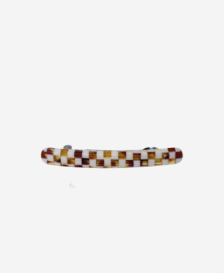 Haarclip MARINA aus Acetat - Karo