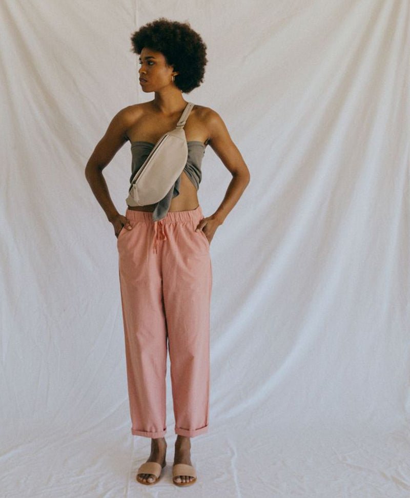 Bauchtasche aus Leder "The Atlas Cream" - Secondhand - MANDRN - clomes