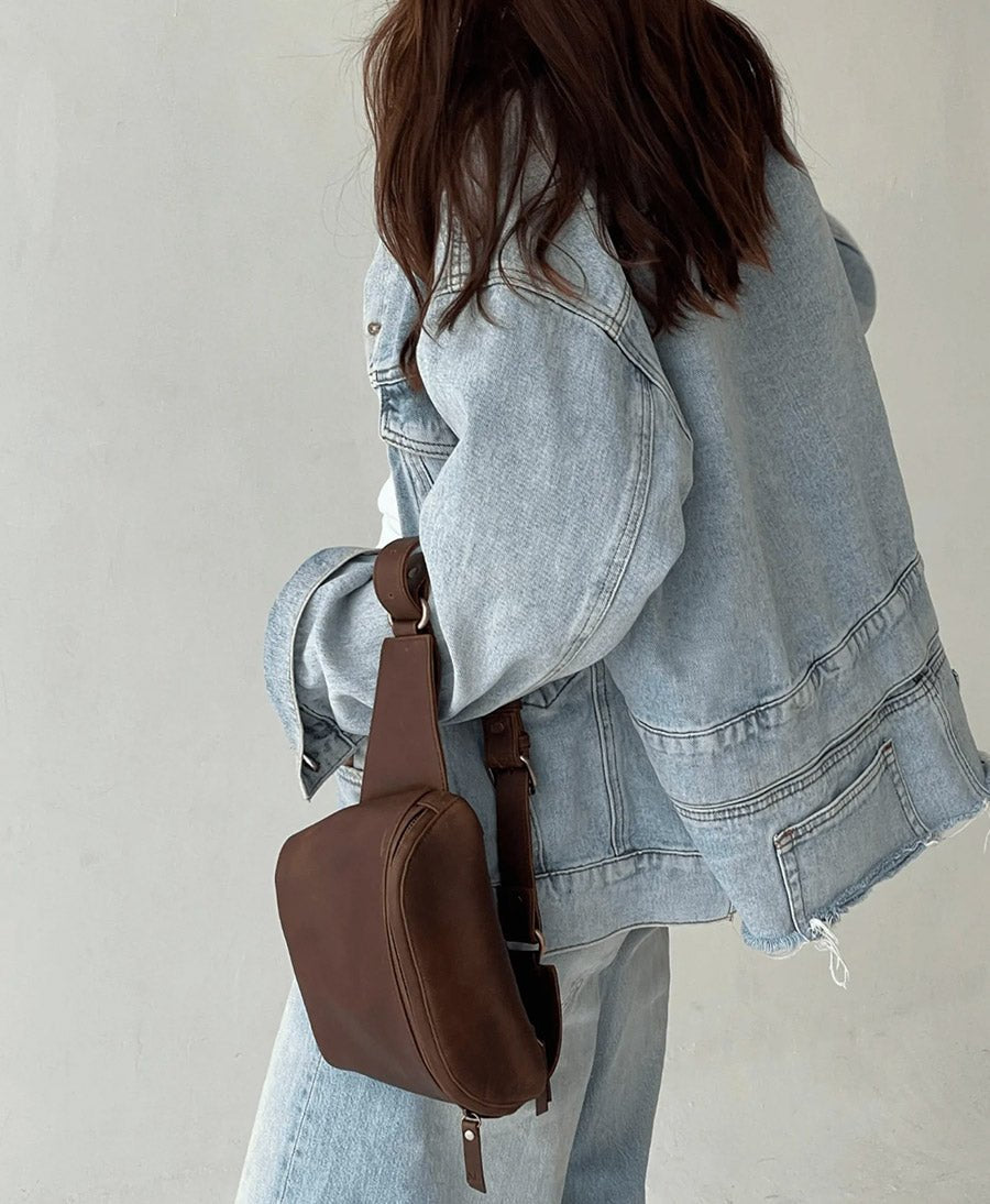 Bauchtasche aus Leder - The Remy Saddle - MANDRN - clomes