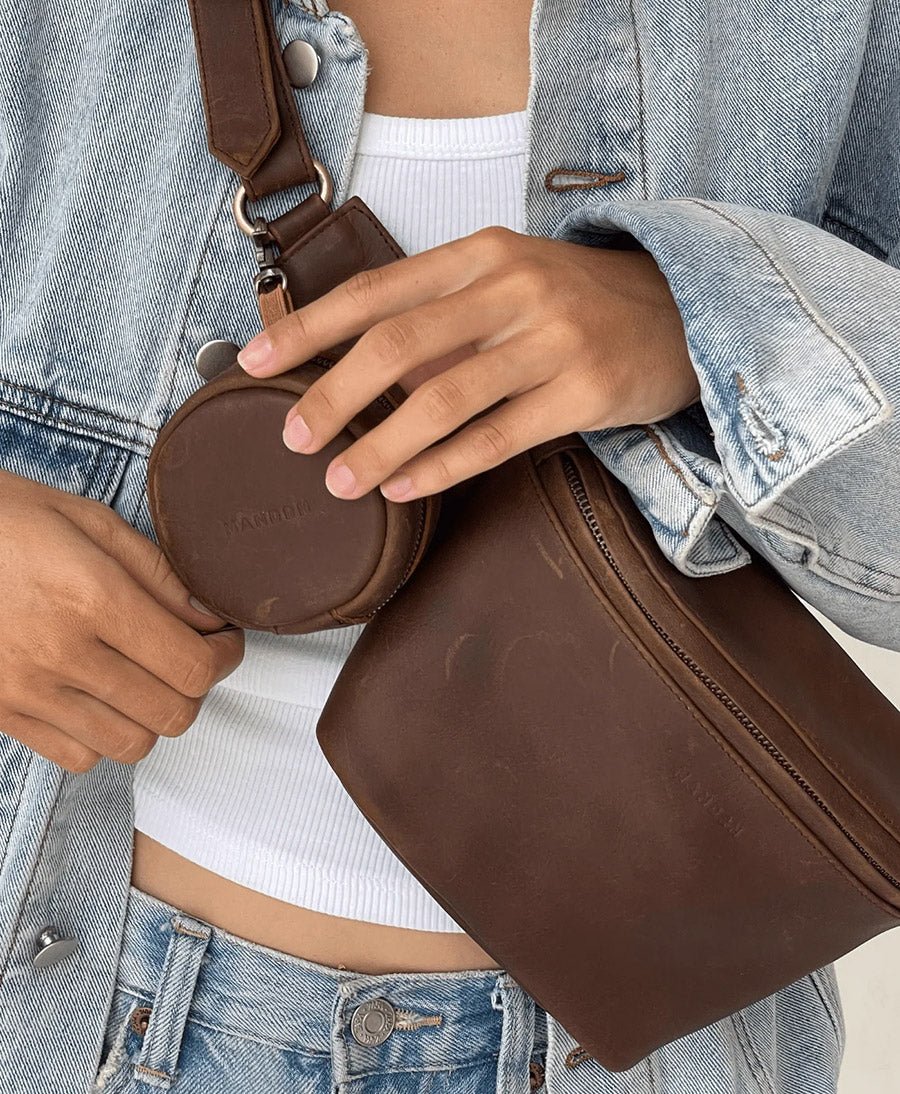 Bauchtasche aus Leder - The Remy Saddle - MANDRN - clomes