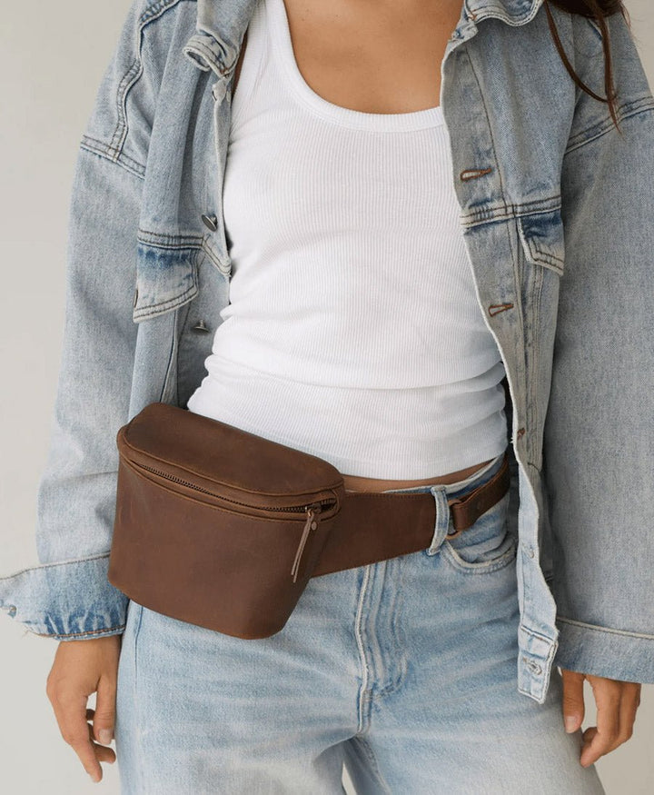 Bauchtasche aus Leder - The Remy Saddle - MANDRN - clomes