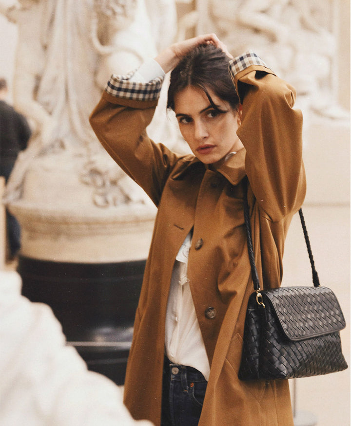 Ledertasche "MADELEINE" - Schwarz