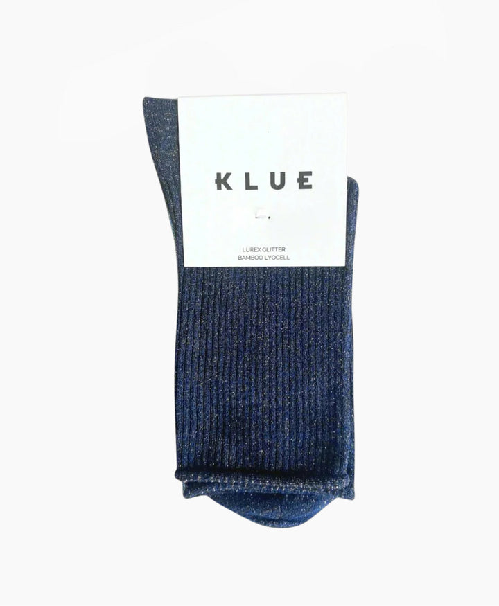 Glitzer Socken Lyocell - Dunkelblau
