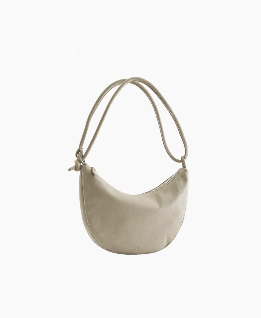 Schultertasche & Umhängetasche Bow - Leder, fog