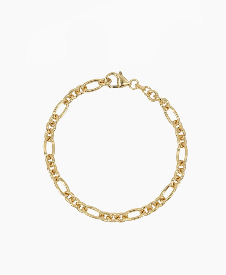 Bracelet / Armband Anker - Figaro (breit) - Vermeil - Clomes - clomes