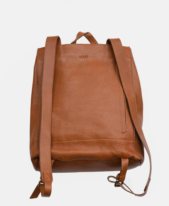Brauner Lederrucksack - Secondhand - Le Bas - clomes