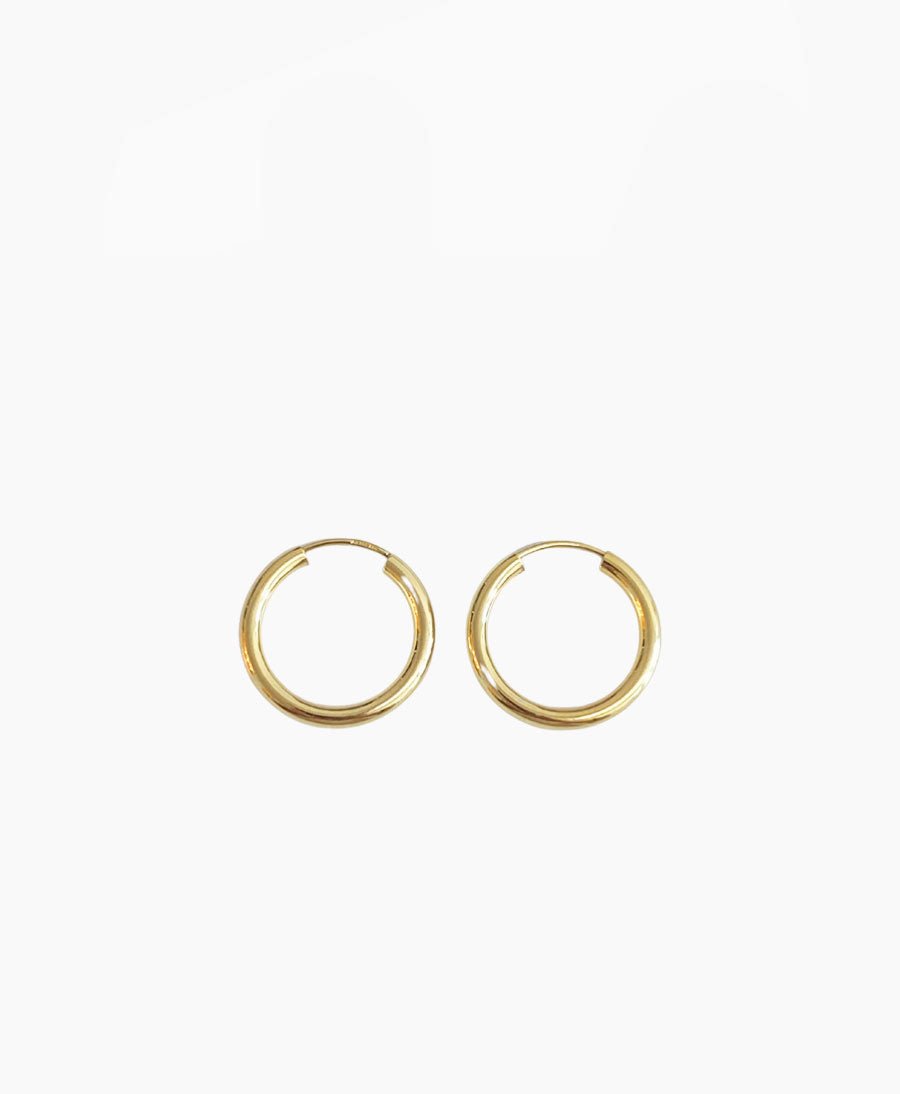 Breite Creolen 20mm - Echtgold - Clomes - clomes