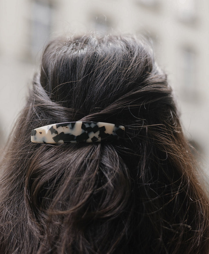Haarclip MARIE aus Acetat - Helles Tortoise