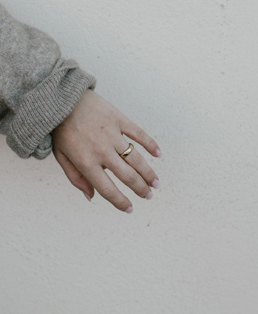 Breiter Fingerring LOU - Vermeil - Clomes - clomes
