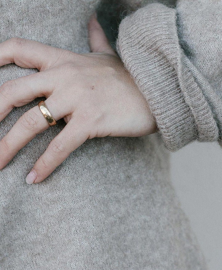 Breiter Fingerring LOU - Vermeil - Clomes - clomes