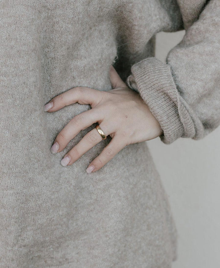 Breiter Fingerring LOU - Vermeil - Clomes - clomes