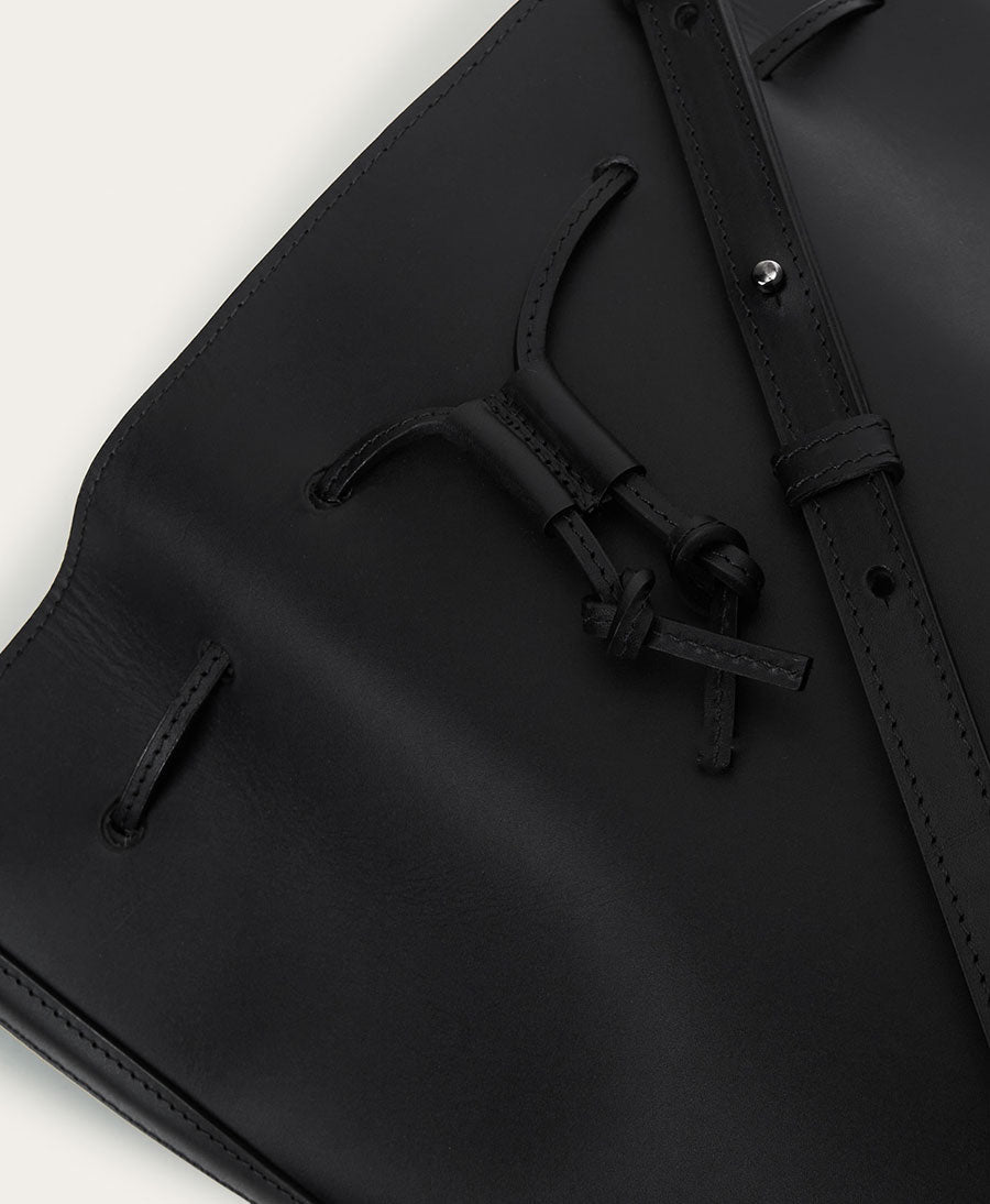 Bucket Bag aus Leder "Dli" - Schwarz - Balagan - clomes