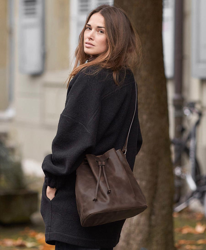Bucket Bag - Dunkelbraun - PARK - clomes