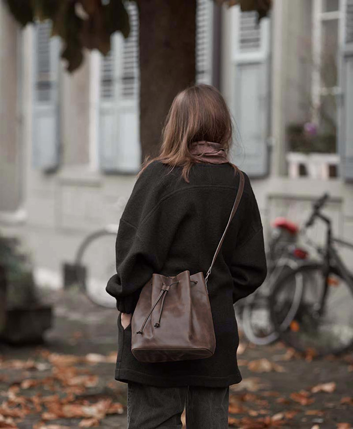 Bucket Bag - Dunkelbraun - PARK - clomes