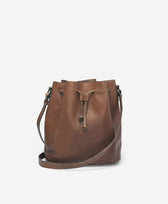 Ledertasche Bucket Bag Park in Mocca