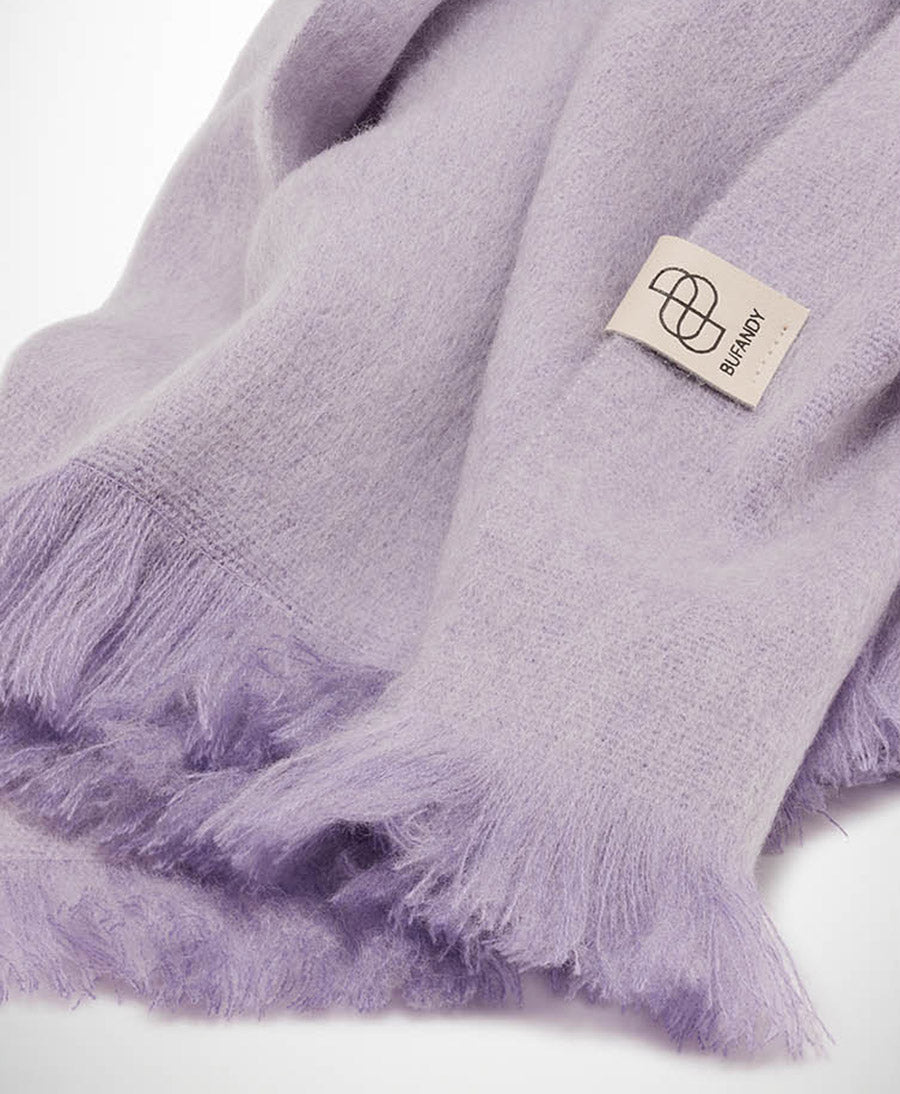Halstuch Alpaka Schal - Solid Lavender Frost