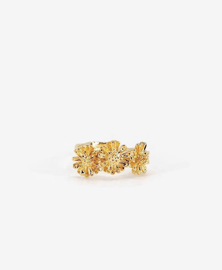 Marguerite Medium Ring vergoldet - verstellbar - Elise Tsikis - clomes