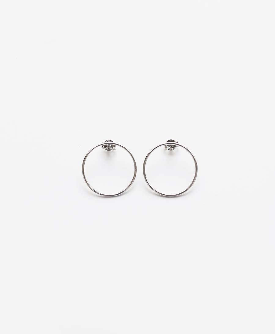 Circle Ohrstecker vergoldet (mit Weissgold) - V Design Lab - clomes