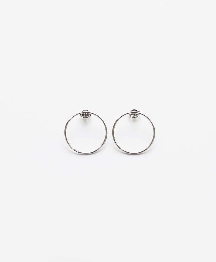 Circle Ohrstecker vergoldet (mit Weissgold) - V Design Lab - clomes