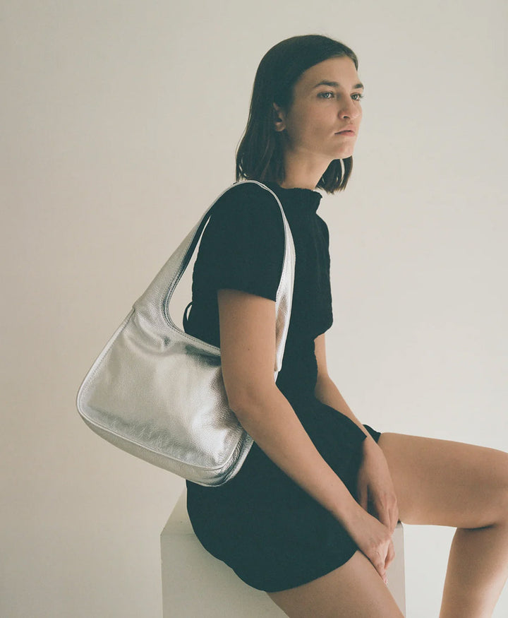 Ledertasche CLARA - Leder, sterling