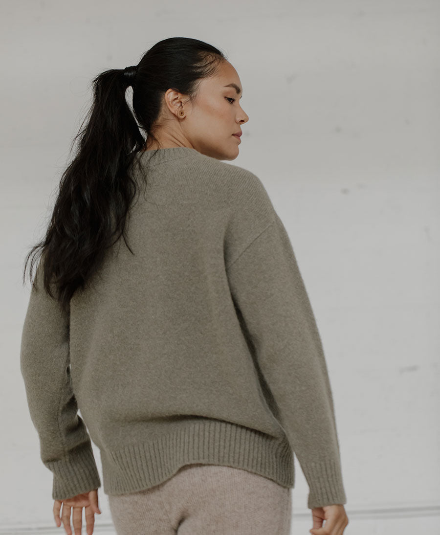 Classic Crew Strickpullover - Lichen - BARE Knitwear - clomes