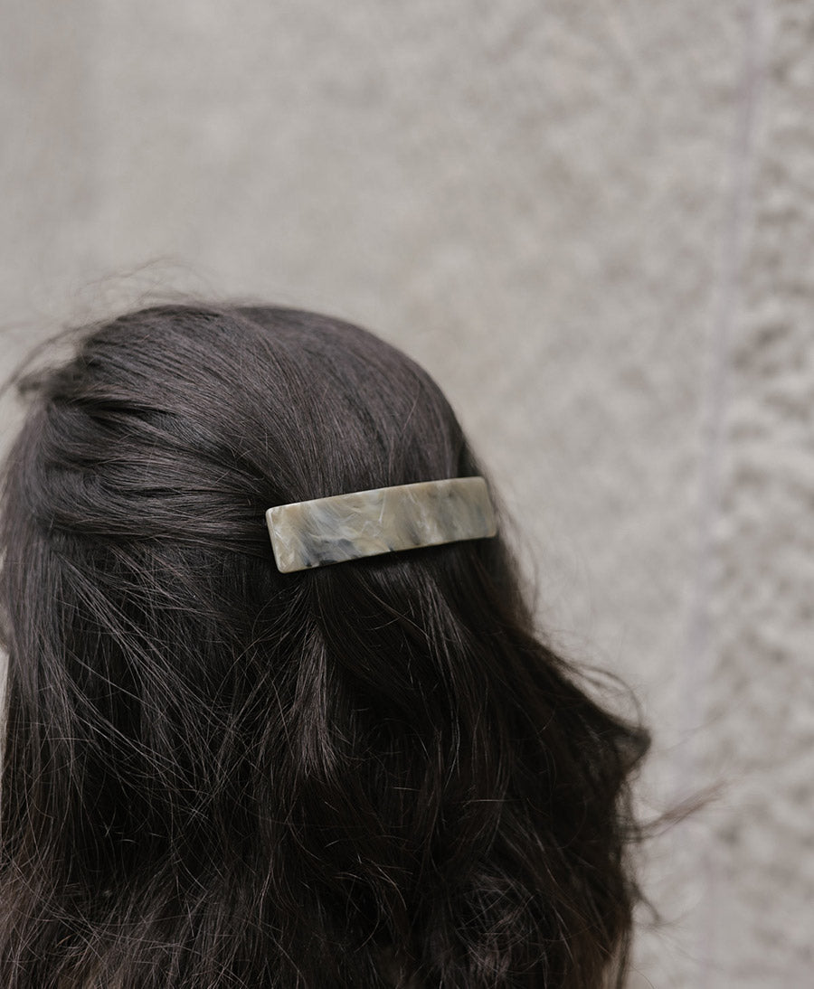 Haarspange CLEA aus Acetat - Salbei