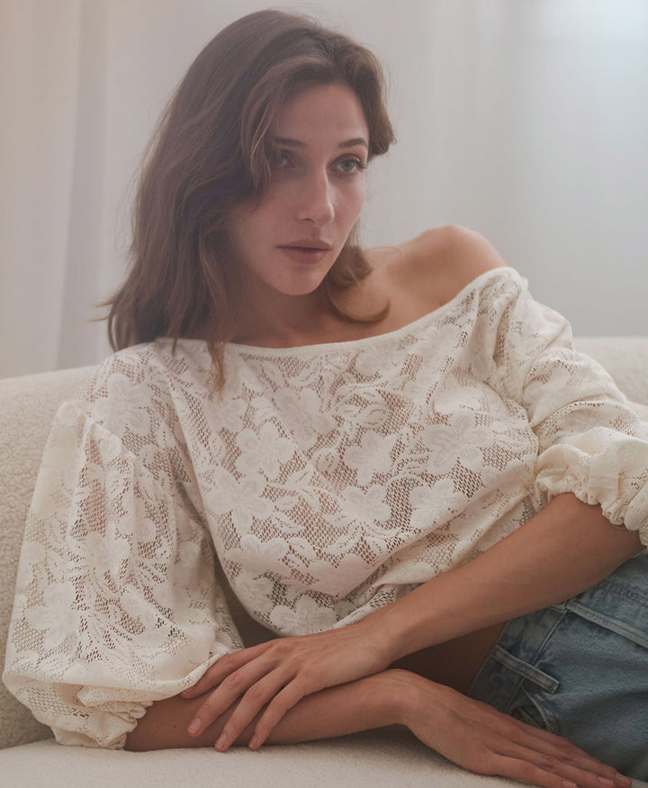 Bluse "Boho Blouse" - Ecru